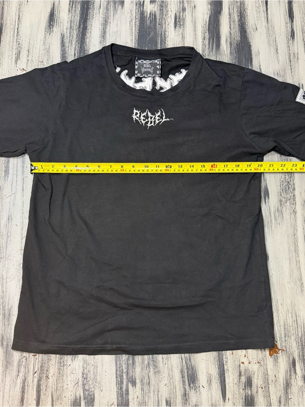 Rebel Vengeance Black Short Sleeve Tee with Eagle, Snake & Skull Graphic New! - Picture 6 of 9